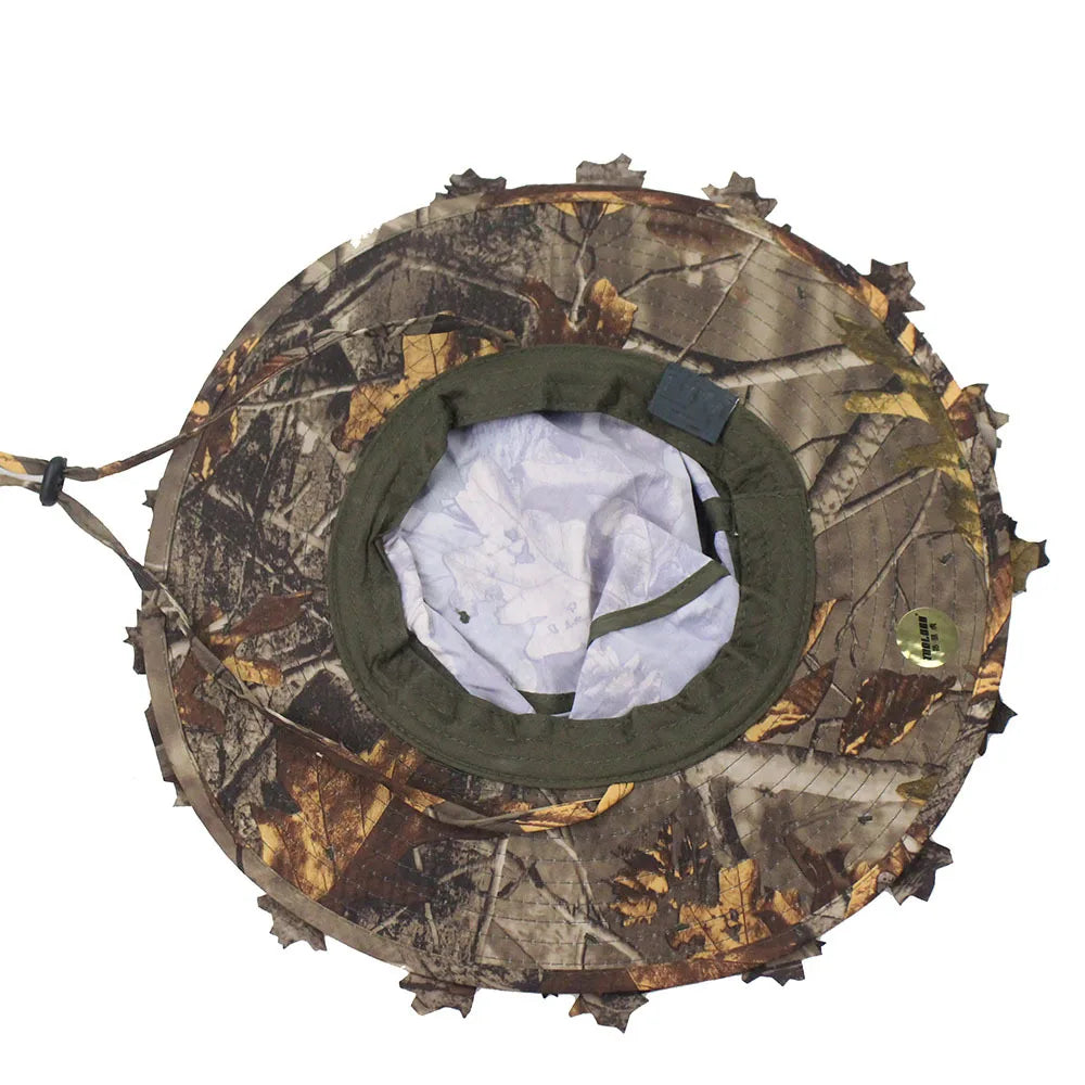 Intérieur du bob camouflage feuilles 3D airsoft - BDU AIRSOFT