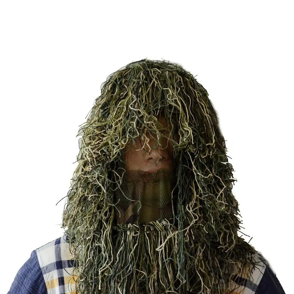 Cagoule Tactique Ghillie airsoft woodland