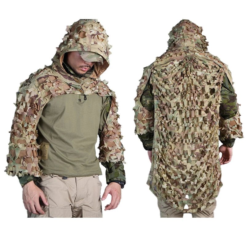 Cape tactique de camouflage sniper ghillie | EMERSON - BDU AIRSOFT - Multicam