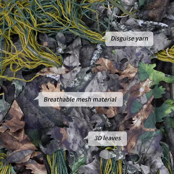 camouflage ghillie foret teinte feuilles atouts