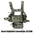 Chest rig airsoft type D3CR MK3 en Desert Night Camo, vue de face - BDU AIRSOFT
