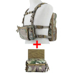 Kit chest rig airsoft type D3 Multicam avec sac Flatpack et poche ventrale - BDU AIRSOFT