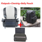 Kit chest rig airsoft type D3 Wolf Grey avec sac Flatpack et poche ventrale - BDU AIRSOFT