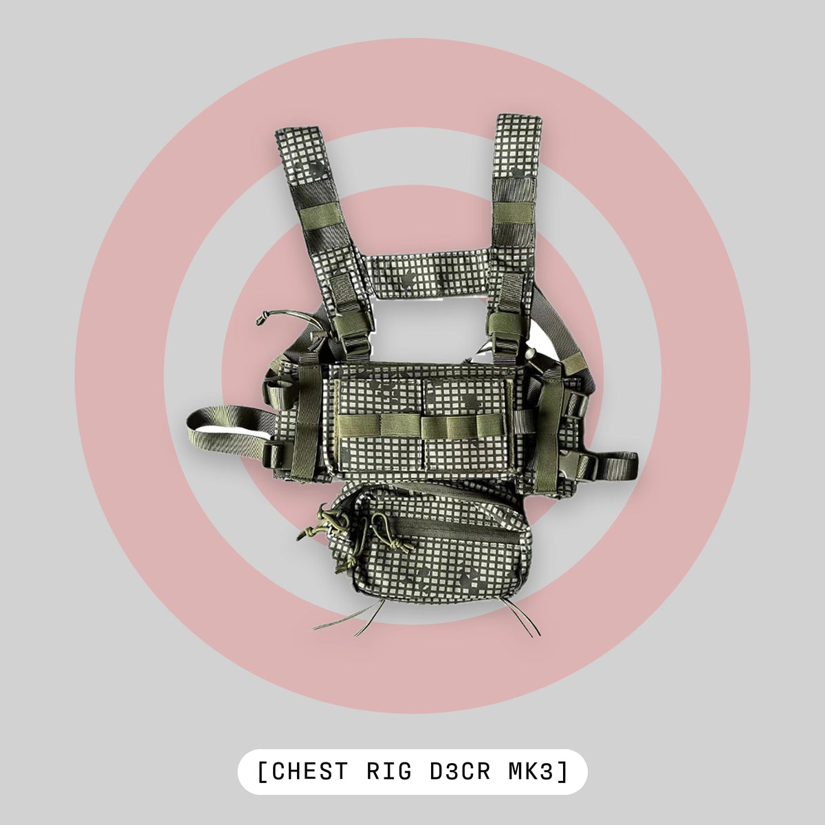 Chest rig airsoft type D3CR MK3, micro rig MOLLE en Desert Night Camo - BDU AIRSOFT