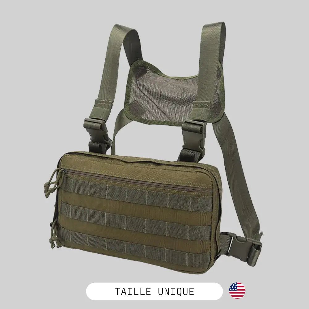 Chest Rig MOLLE Tactical Airsoft - BDU AIRSOFT - Green Army