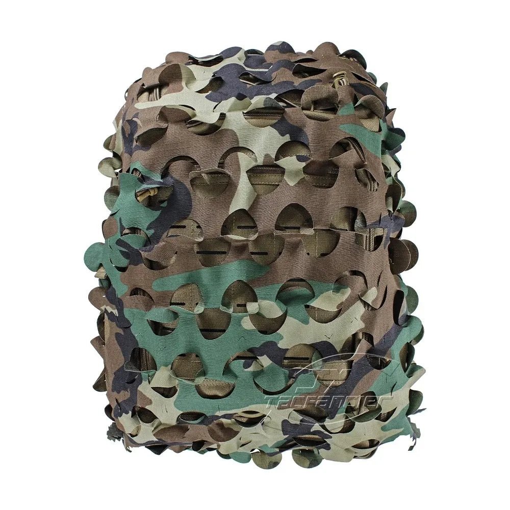 Housse de sac à dos Ghillie 3D camouflage airsoft - 80L - BDU AIRSOFT - CCE / Woodland