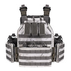 Porte-plaques 6026 airsoft avec poches ventrales MOLLE - BDU AIRSOFT