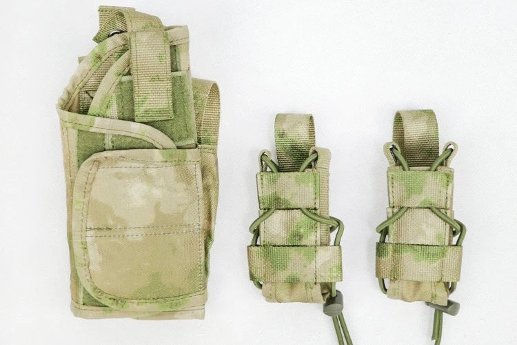 Étui pistolet et porte-chargeurs SOBR DCS airsoft en A-TACS FG - BDU AIRSOFT