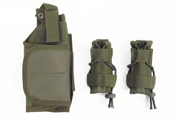 Étui pistolet et porte-chargeurs SOBR DCS airsoft, vert olive - BDU AIRSOFT