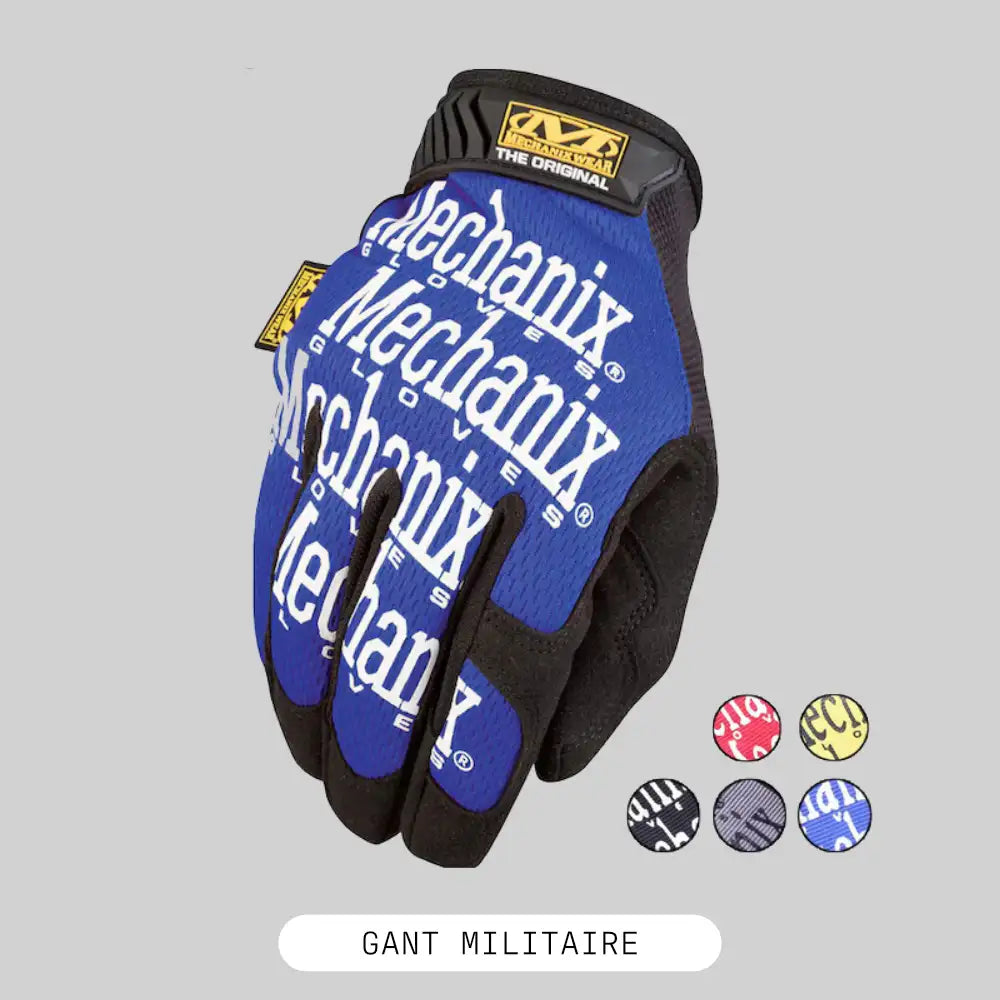gant airsoft militaire bleu mechanix