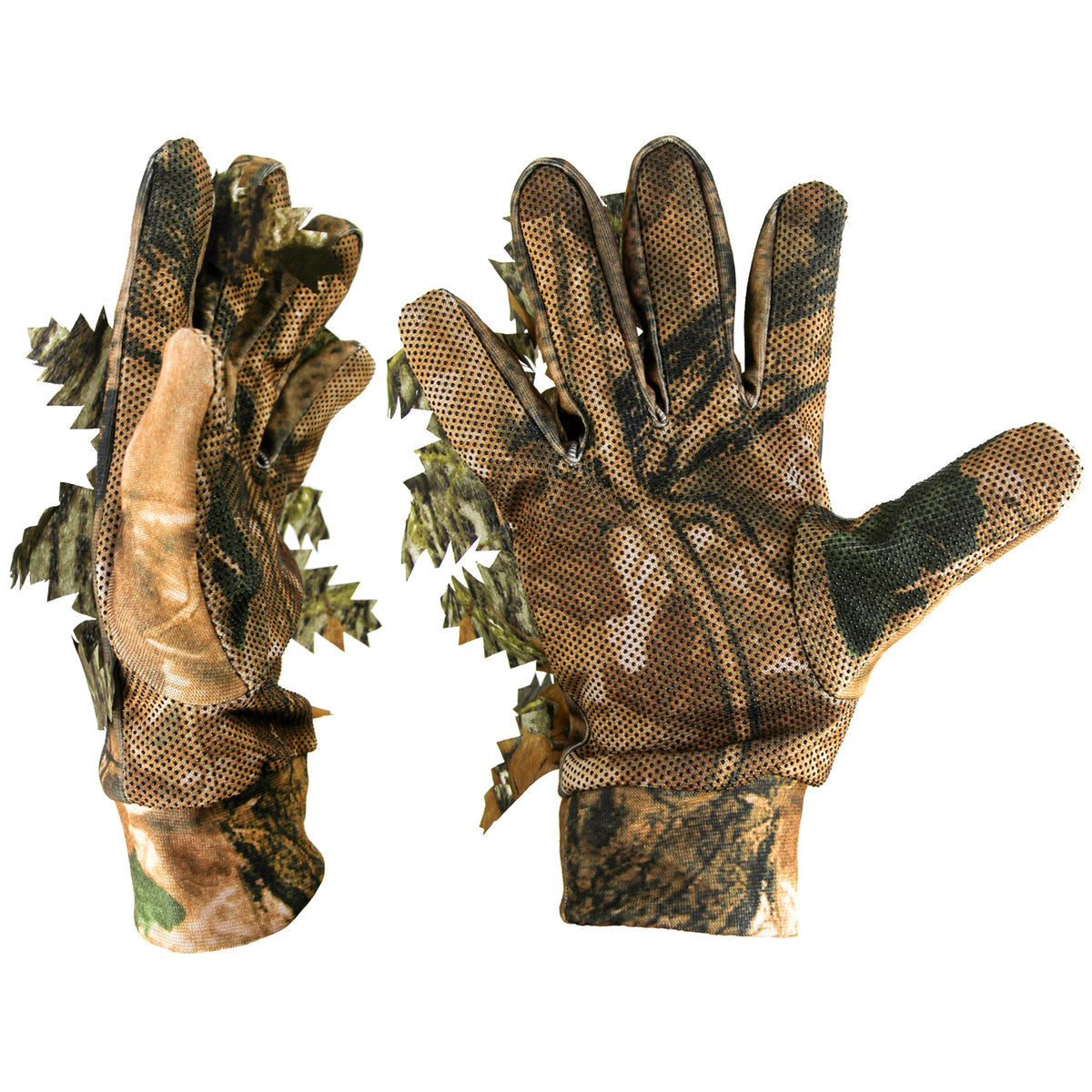 Paire de gants camouflage feuilles 3D airsoft kaki feuilles mortes - BDU AIRSOFT