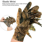 Poignet élastique du gant camouflage feuilles 3D airsoft kaki - BDU AIRSOFT