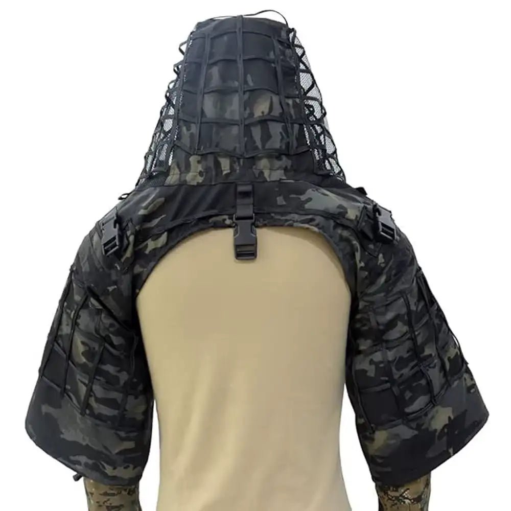 Ghillie Tactique Viper Légère Airsoft - plusieurs teintes - BDU AIRSOFT - Ripstop Multicma Noir