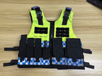 Gilet police haute visibilité airsoft équipé de ses porte-chargeurs - BDU AIRSOFT