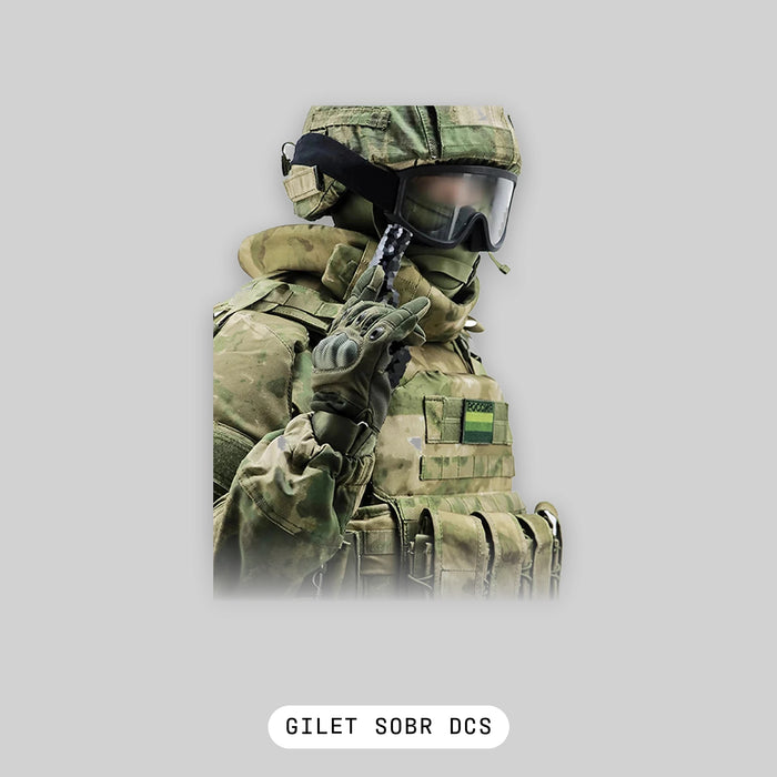 Gilet SOBR DCS Airsoft - Ensemble Complet Forces Russes, A-TACS FG ou Olive