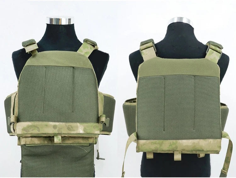 Gilet SOBR DCS airsoft vert olive, faces avant et arrière - BDU AIRSOFT