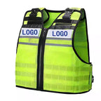 Gilet tactique jaune fluo gendarmerie Airsoft - Modèle Essentiel - BDU AIRSOFT - Fluo
