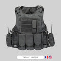 Gilet Tactique Police Airsoft - BDU AIRSOFT - Noir