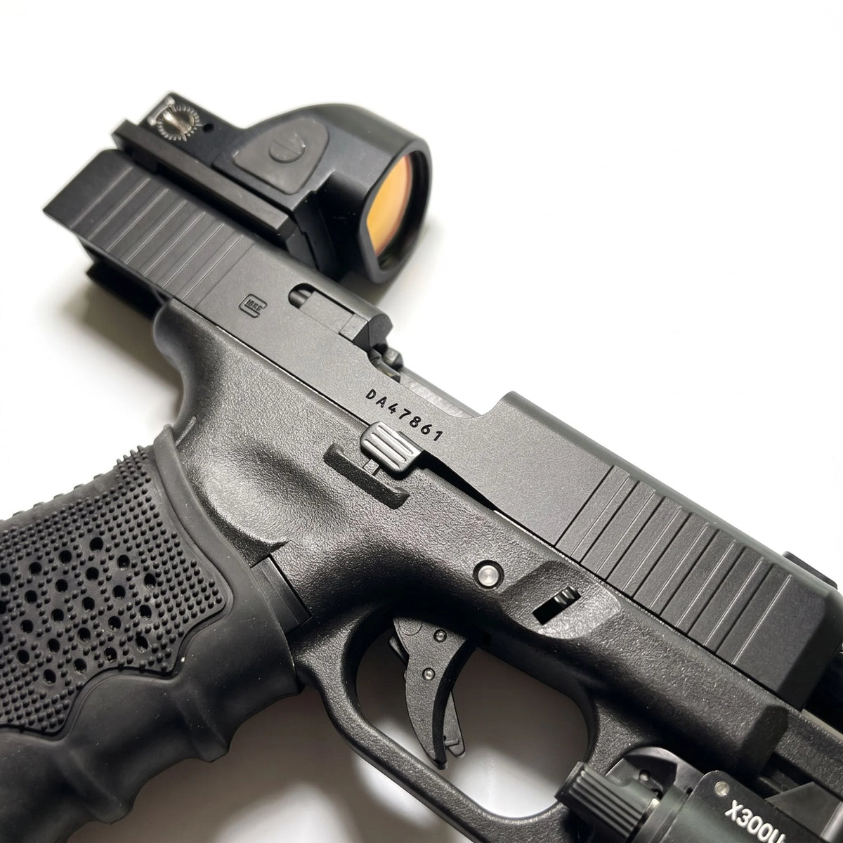 Point rouge SRO monté sur plaque, culasse Glock 19 Gen 5 VFC airsoft - BDU AIRSOFT