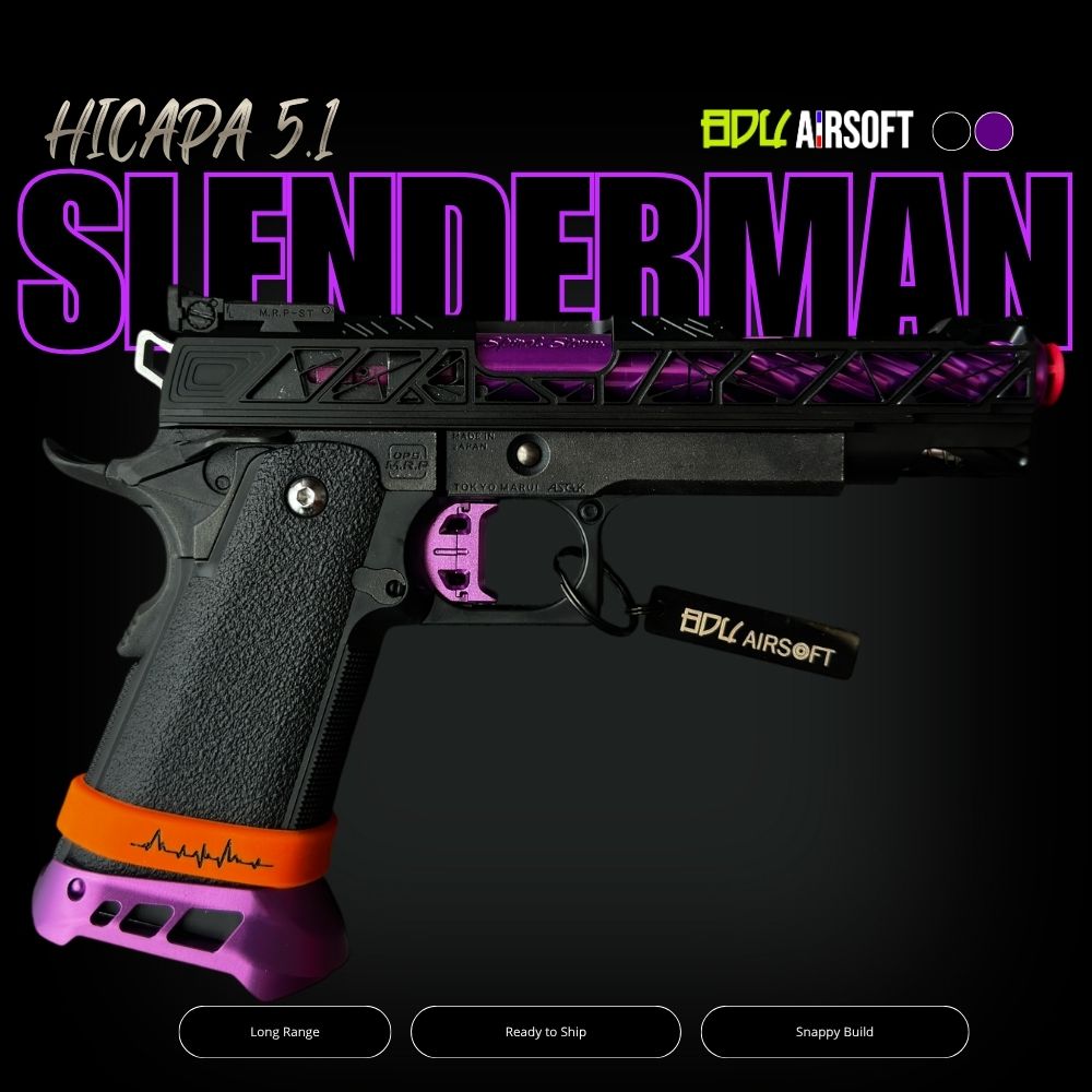 Réplique Airsoft Hi-Capa Custom "SLENDERMAN" - BDU Custom Lab