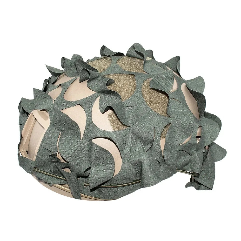 Housse de casque Ghillie 3D camouflage airsoft - Standard - BDU AIRSOFT - Ranger Green