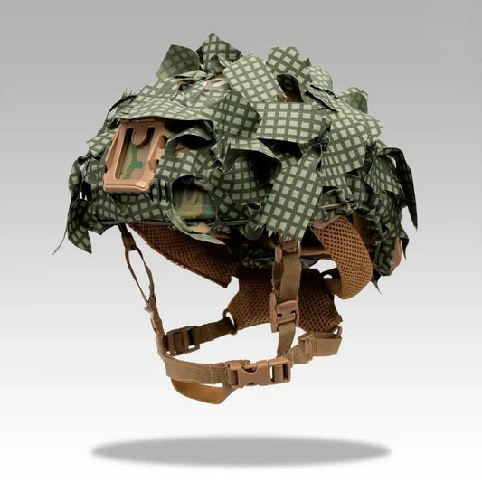 housse casque ghillie airsoft camouflage desert night