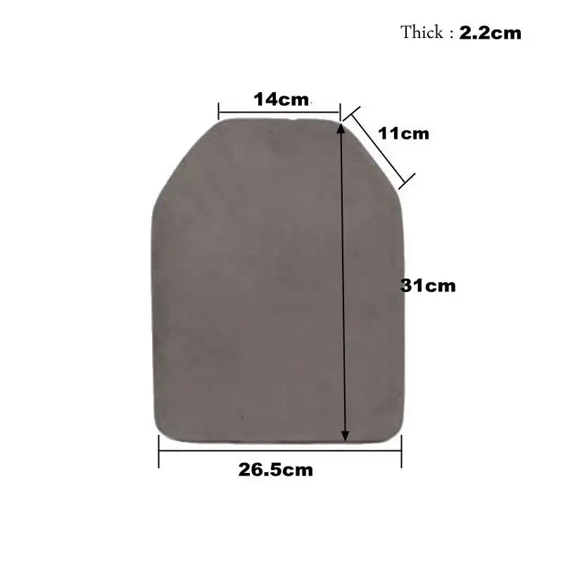 dimensions plaque EVA protection airsoft