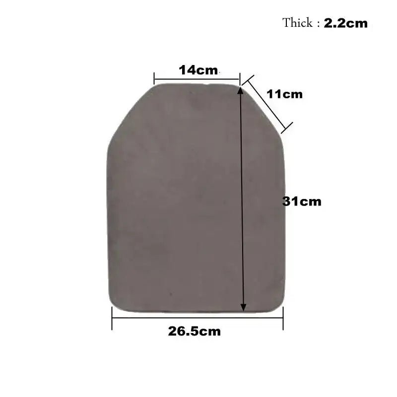 Plaque sapi airsoft mousse EVA - Lot de 2 - BDU AIRSOFT - Noir