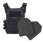 Plaque sapi airsoft mousse EVA - Lot de 2 - BDU AIRSOFT - Noir