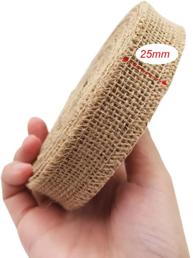 Ruban de toile de jute naturelle pour confection Ghillie DIY - BDU AIRSOFT - 25mm