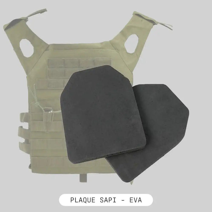 Plaques SAPI EVA Airsoft - Lot 2 Mousse Protectrice Compatible