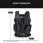 Police Gilet Tactique Airsoft + Ceinture intégrée - BDU AIRSOFT - Green Army