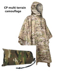 Poncho airsoft imperméable en camouflage Multicam CP multi-terrain - BDU AIRSOFT