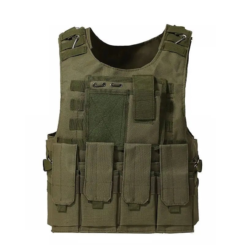 Gilet Protection Militaire Tactique - 600D Oxford - BDU AIRSOFT - Green Army
