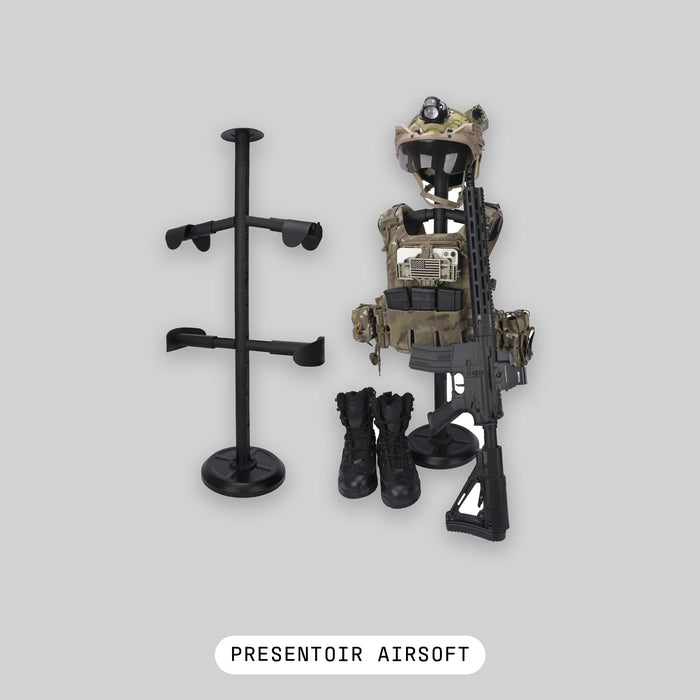 Airsoft-Ausrüstungsständer – Halterung für taktische Weste, Helm und Gürtel