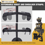 Appuis d'épaules et de taille extensibles du présentoir gilet tactique - BDU AIRSOFT