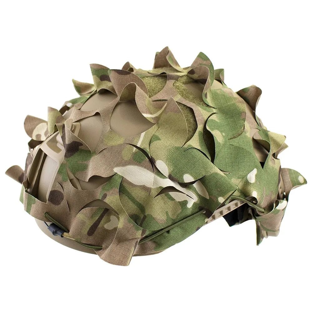 Housse de casque Ghillie 3D camouflage airsoft - Standard - BDU AIRSOFT - Multicam