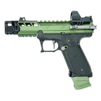 pistolet à billes CQB vert customisé