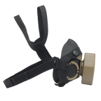 Respirateur tactique SOTR airsoft, vue de trois quarts - BDU AIRSOFT
