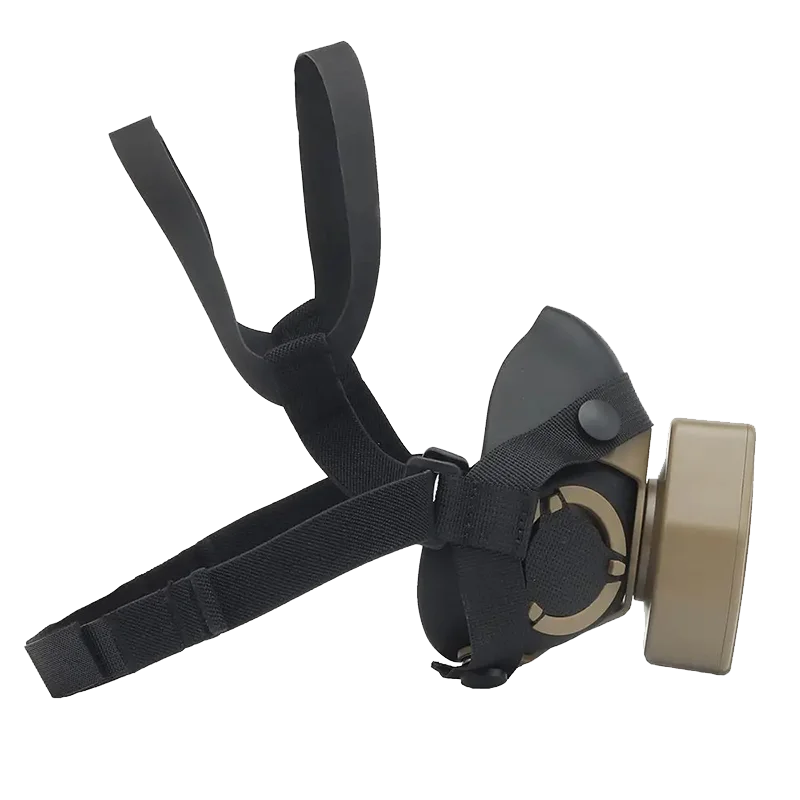 Respirateur tactique SOTR airsoft, vue de trois quarts - BDU AIRSOFT