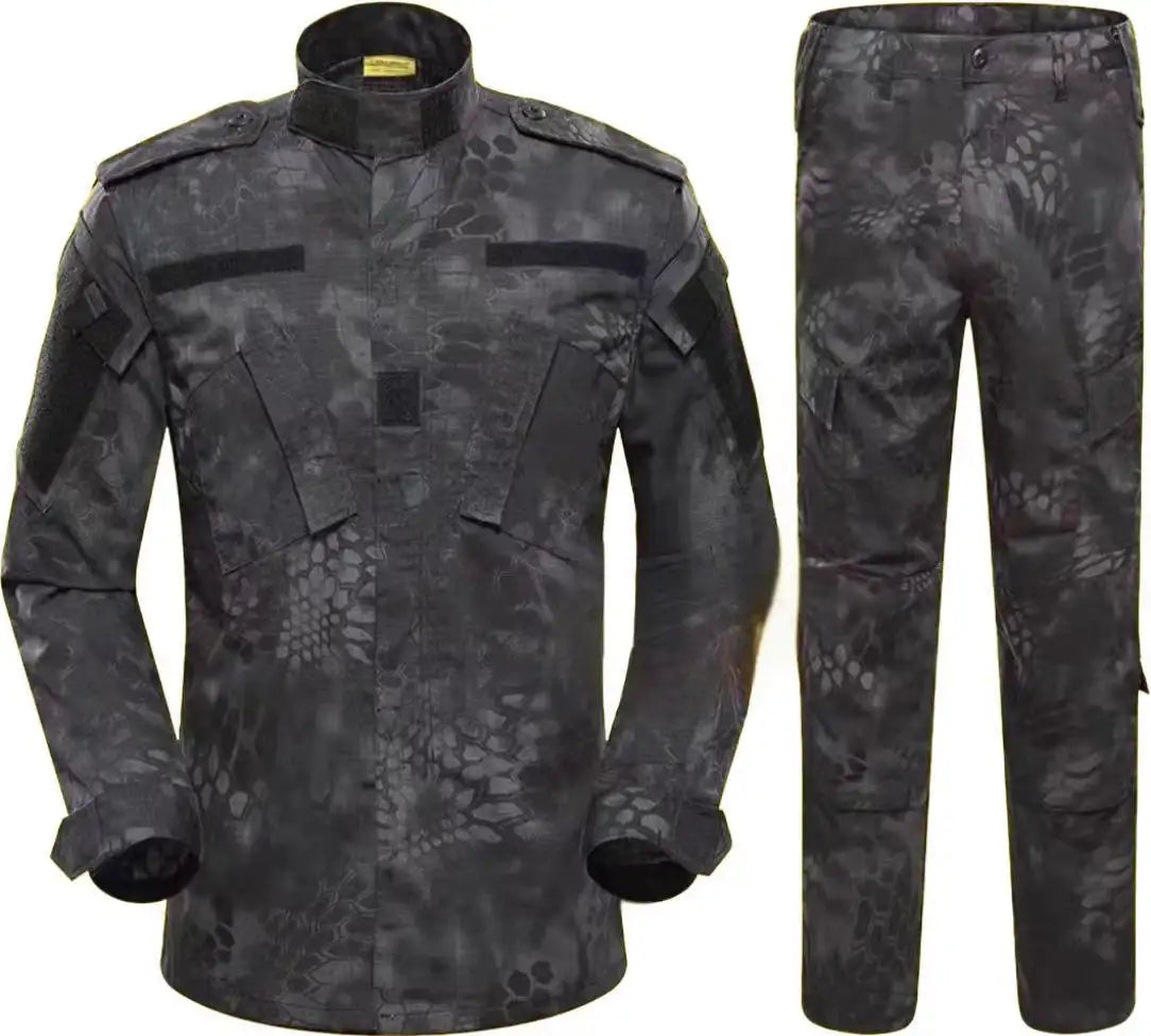 uniforme de combat airsoft kryptek noir