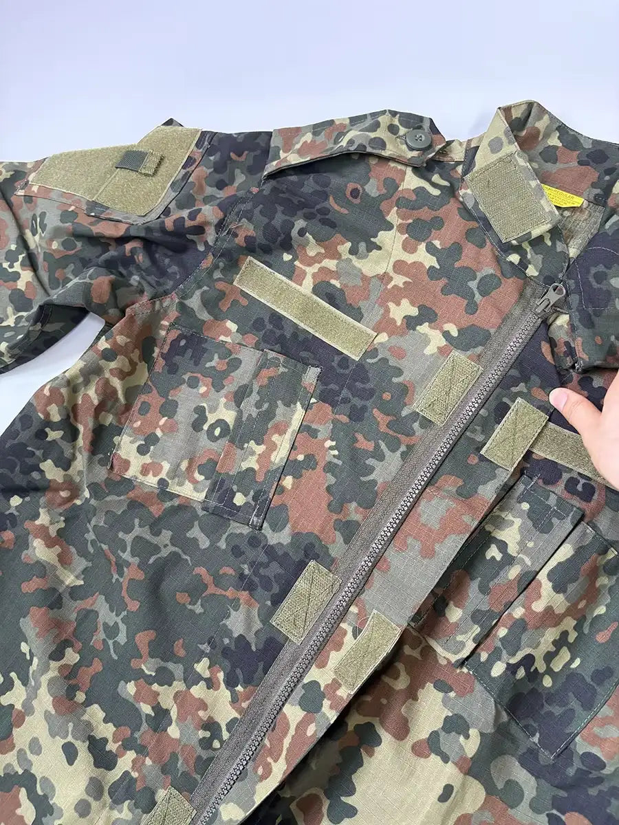 tenue airsoft veste flecktarn details