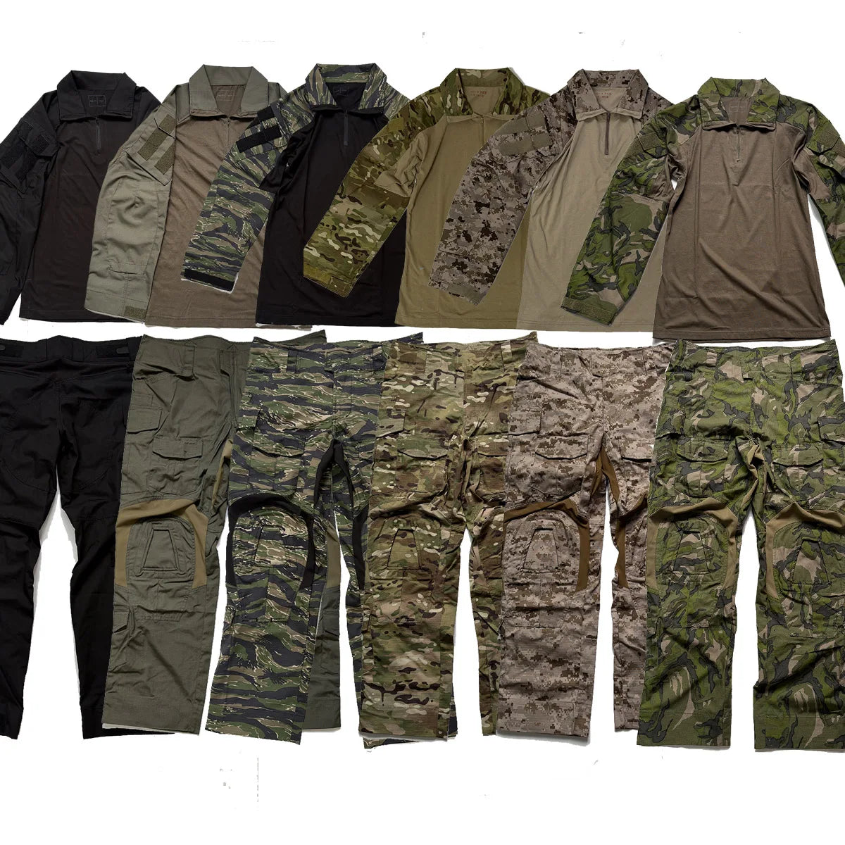 Tenue G3 airsoft : chemises et pantalons de combat dans les 7 camouflages - BDU AIRSOFT