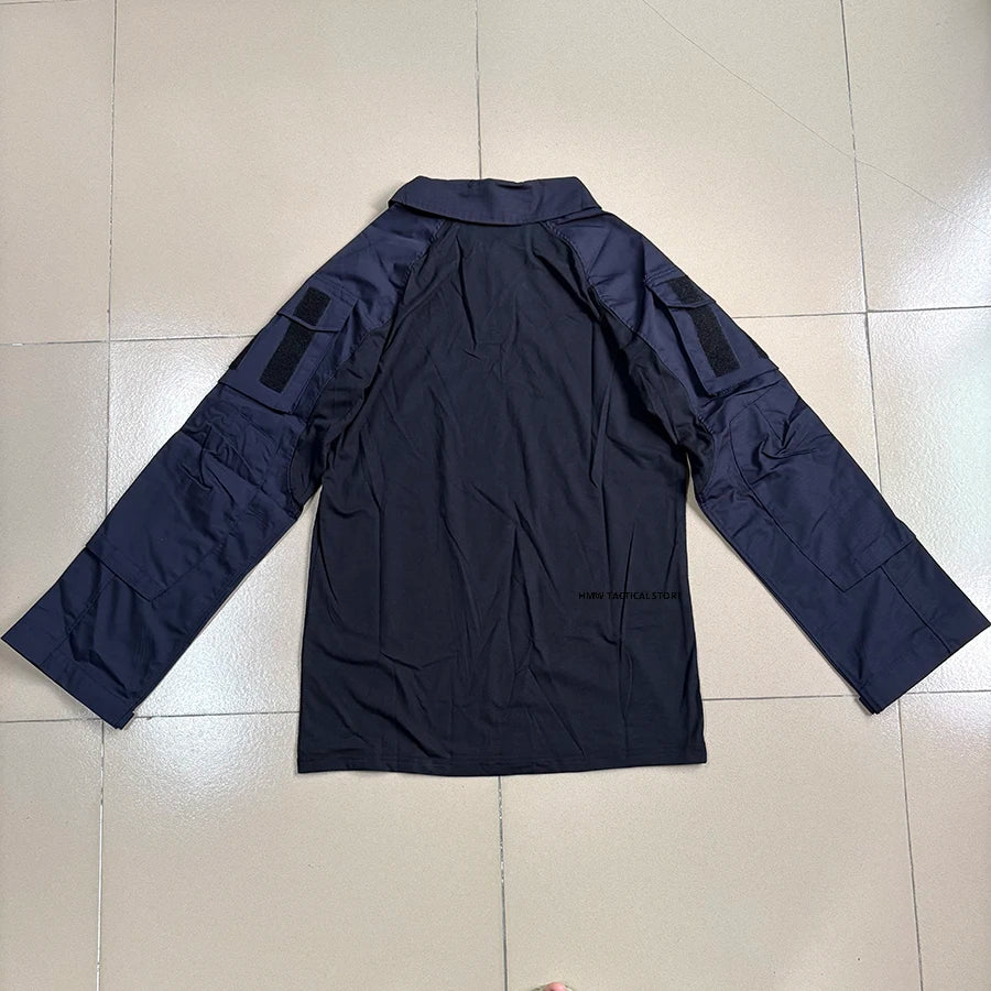 Chemise de combat G3 bleu marine vue de dos - BDU AIRSOFT