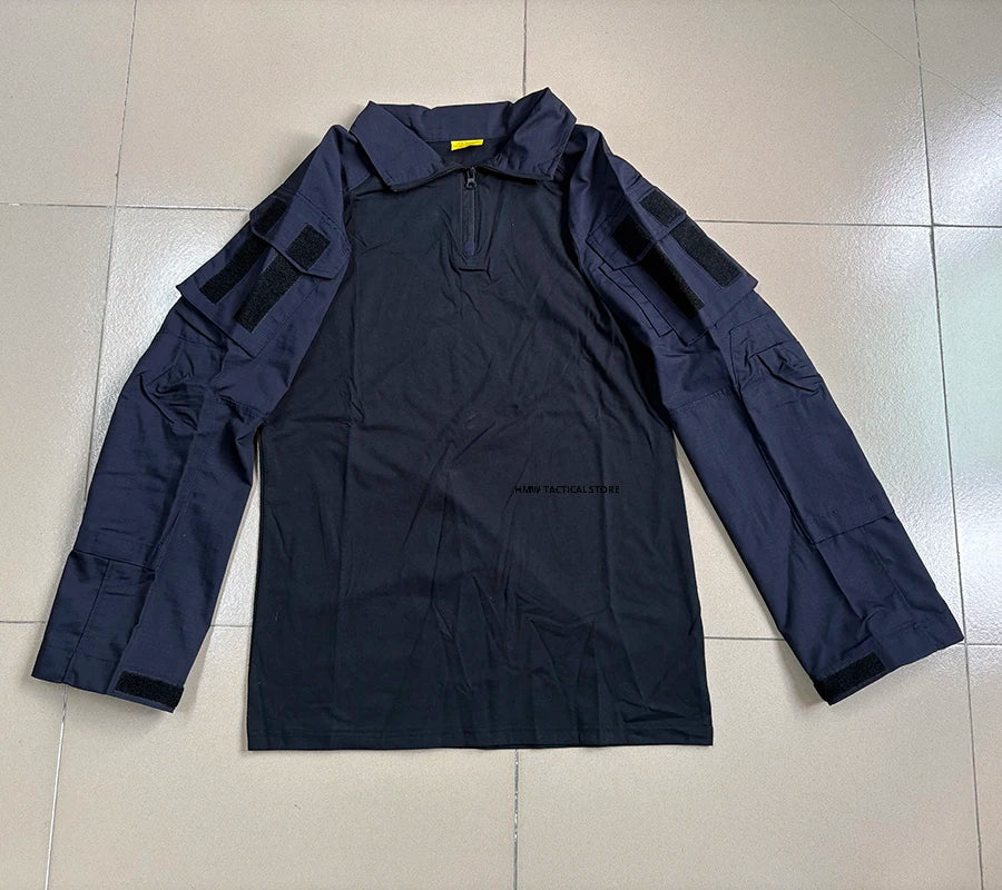 Chemise de combat G3 bleu marine vue de face - BDU AIRSOFT