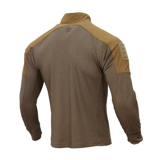 tshirt de combat airsoft face arrière khaki